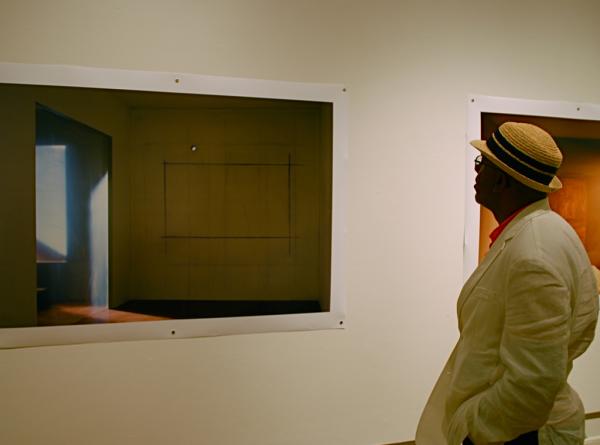 Another visitor at the FEED exhibition opening