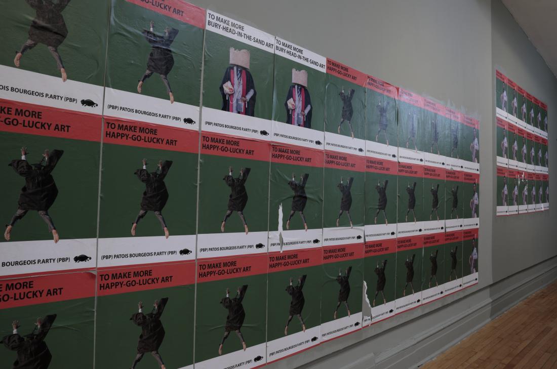 Massa Lemu, He Who Gave Us Teeth Should Give You Art to See: A Patois Bourgeois P.arty Manifesto (installation view), 2018