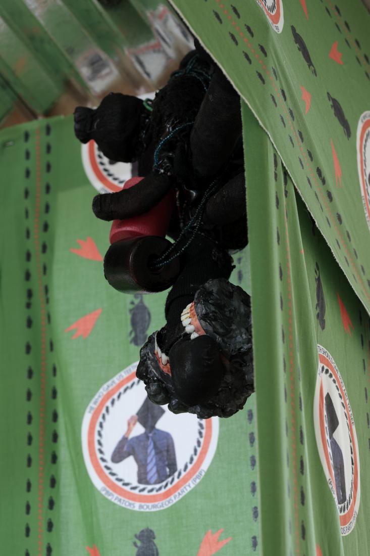 Massa Lemu, He Who Gave Us Teeth Should Give You Art to See: A Patois Bourgeois P.arty Manifesto (installation view), 2018