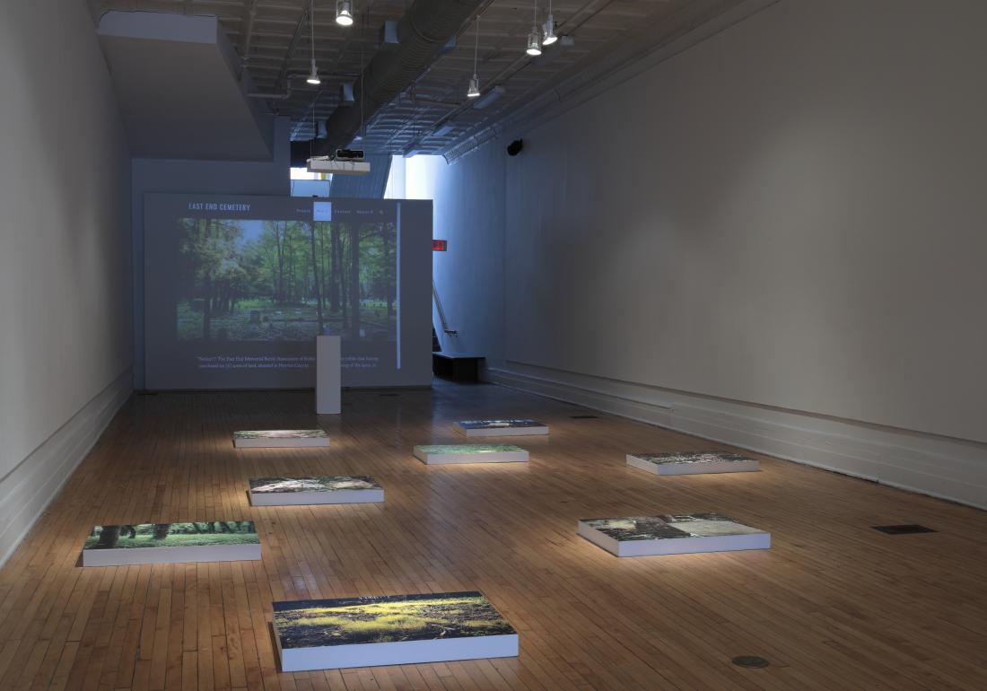 Installation view. The Afterlife of Jim Crow, 2019.