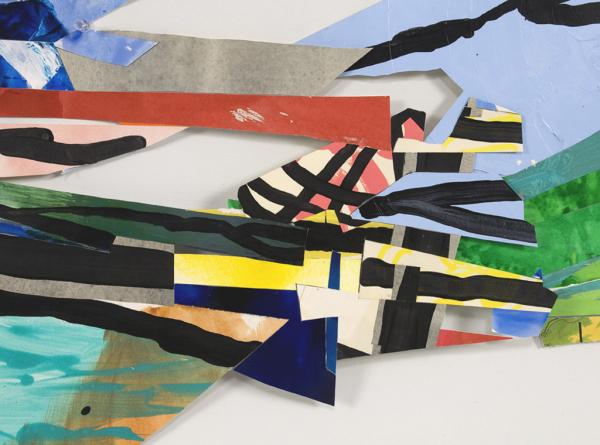 Blue Collider (Black Line Detail) by Barbara Campbell Thomas