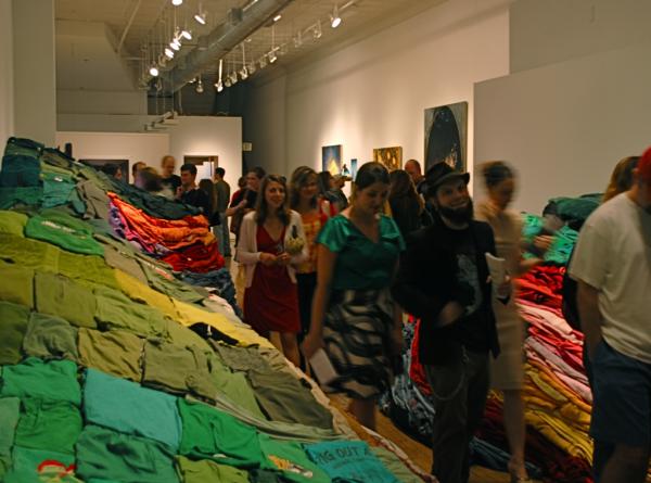 Crowd of visitors at the FEED opening